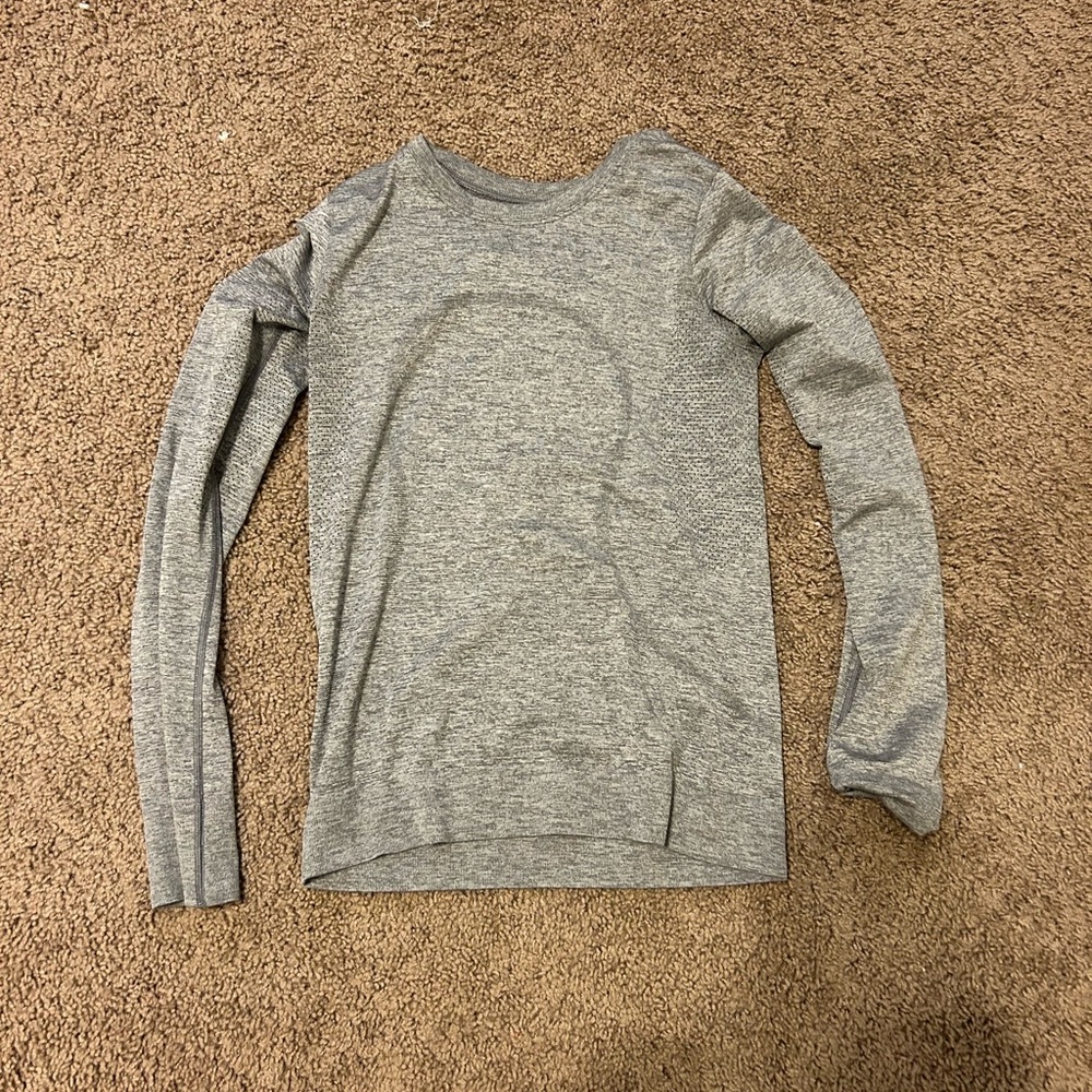 Lululemon Grey Athletic Long Sleeve